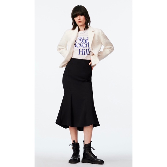 Zara A Line Midi Skirt - Picture 1 of 3